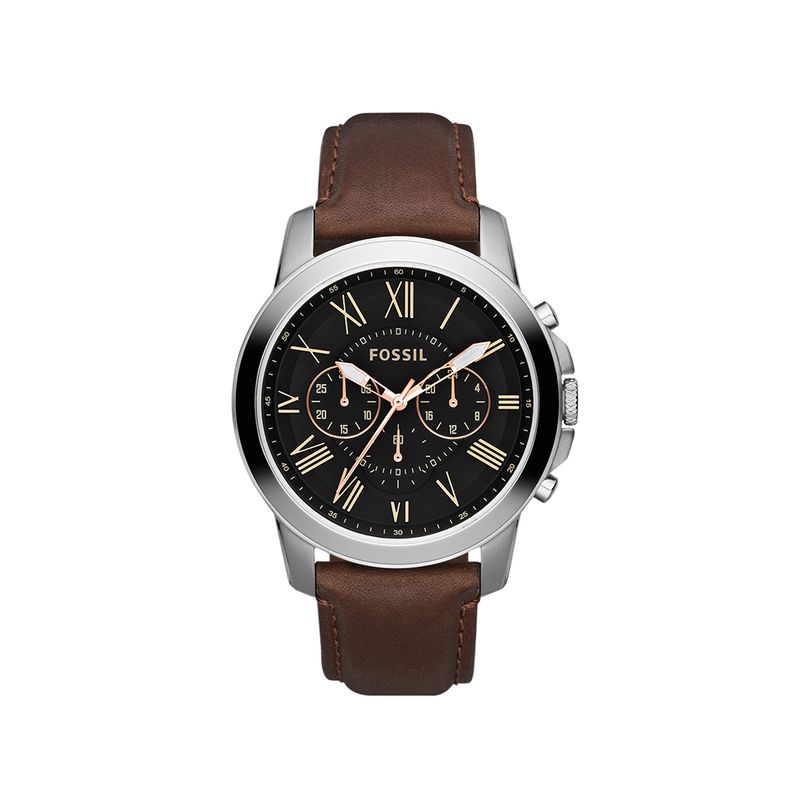 Relógio Fossil Masculino Em Couro Marrom - Relogio Fossil Masculino em Couro Marrom