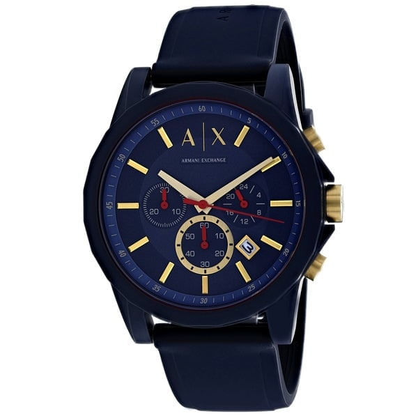 Relógio Armani Exchange Masculino em Silicone Azul
