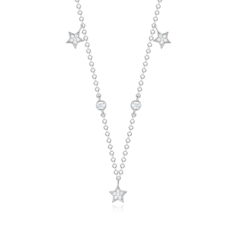 Colar Constelação Cravejado em Prata 925