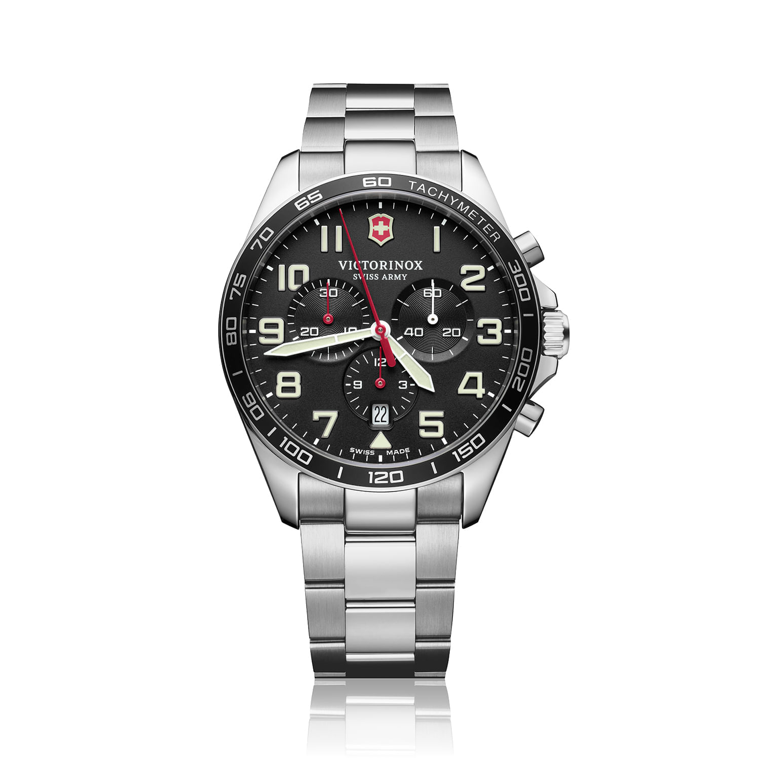 Relógio Victorinox FieldForce Masculino em Aço Prateado