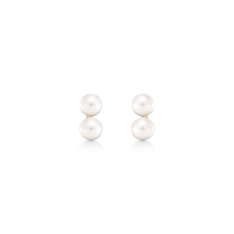 Brinco Pérolas em Ouro Amarelo 18k