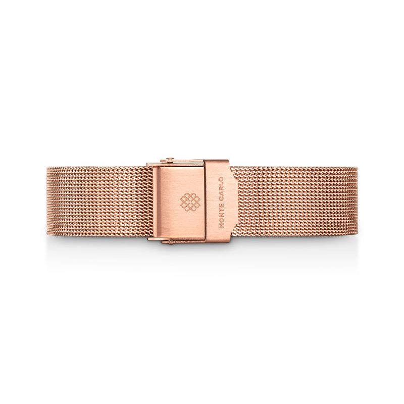 Pulseira de Relógio Monte Carlo Liberty em Aço Mesh Rosé