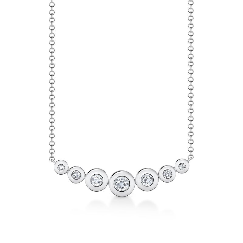 Colar Círculos com Topázio em Prata 925