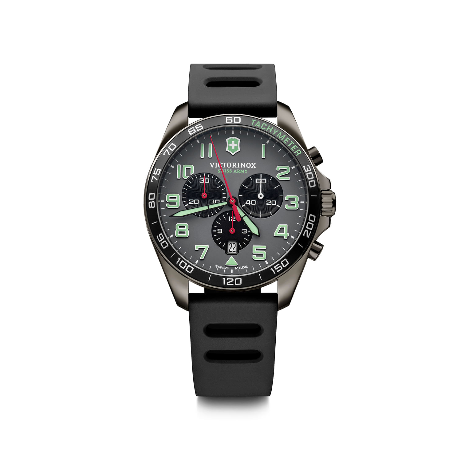 Relógio Victorinox FieldForce Masculino em Borracha Preta
