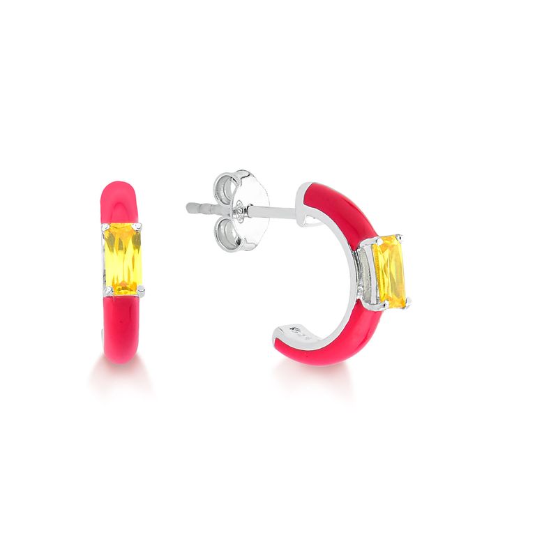 Brinco Cravejado em Prata 925