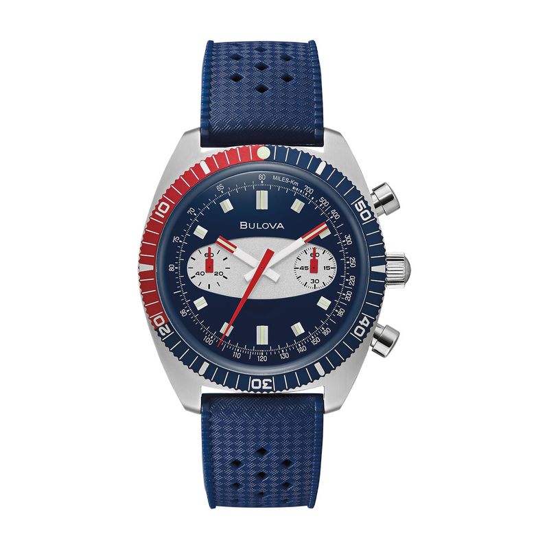 Relógio Bulova Masculino em Silicone Azul