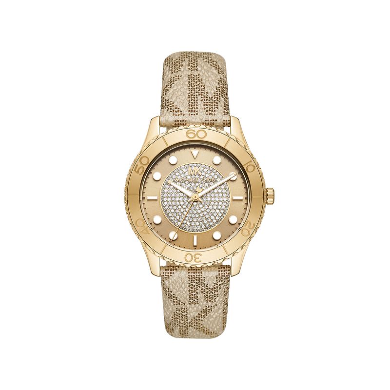 Relógio Michael Kors Feminino em Tecido Dourado