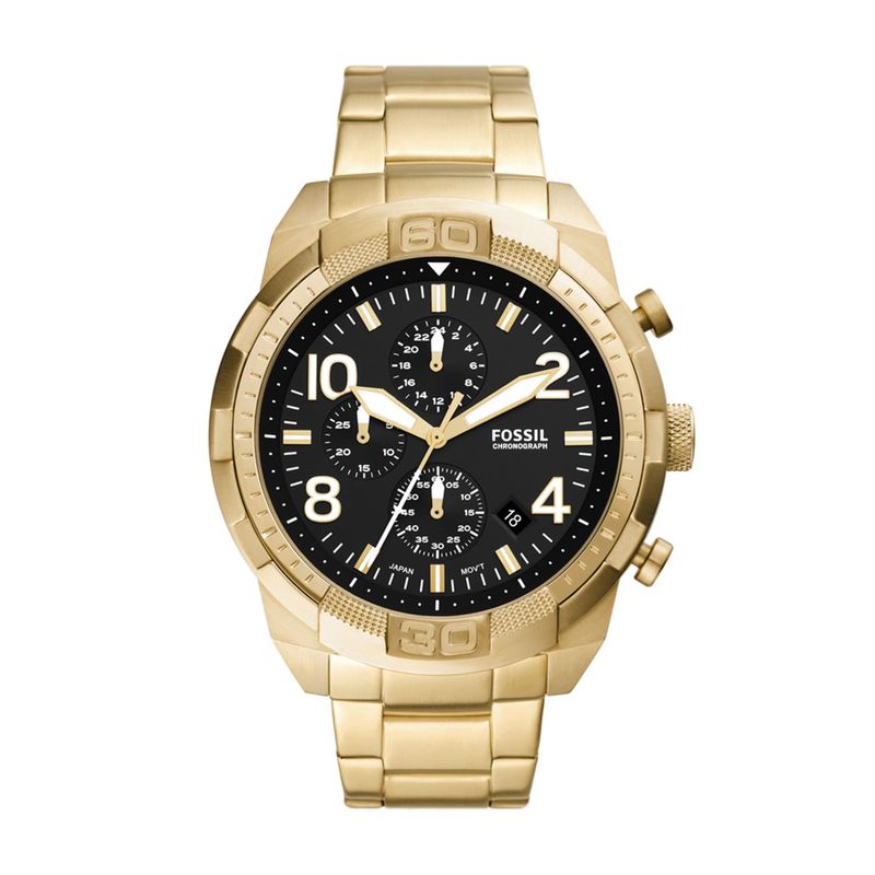 Relógio Fossil Masculino em Aço Dourado