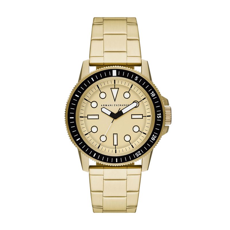 Relógio Armani Exchange Masculino em Aço Dourado