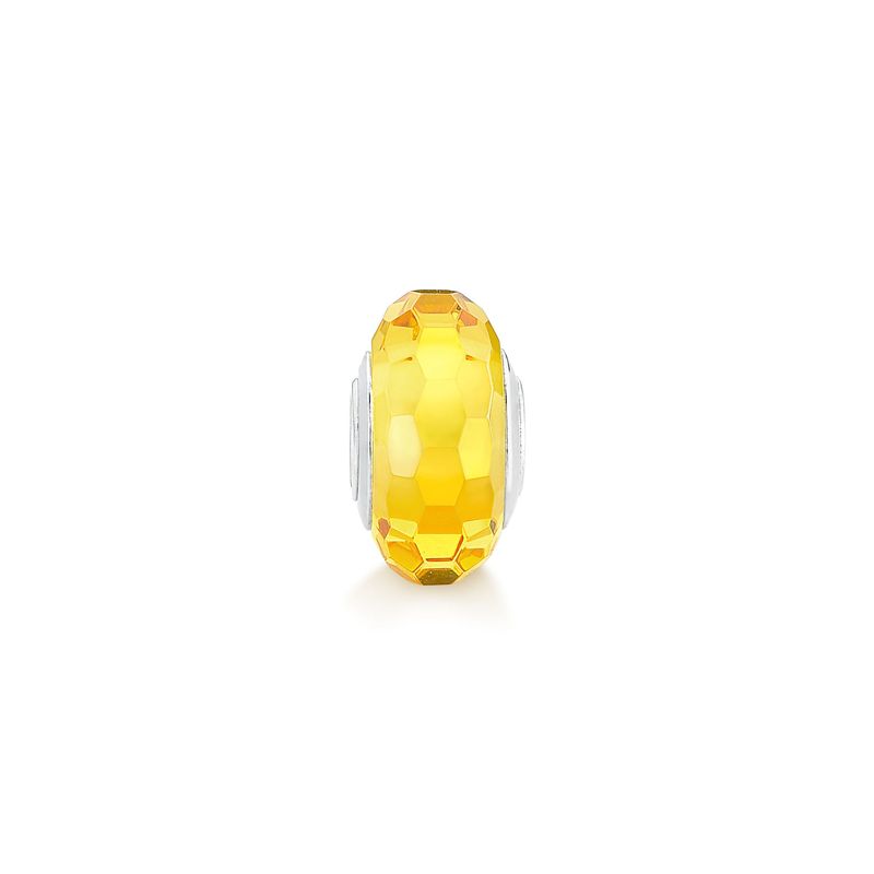 Charm Separador Amarelo em Prata 925