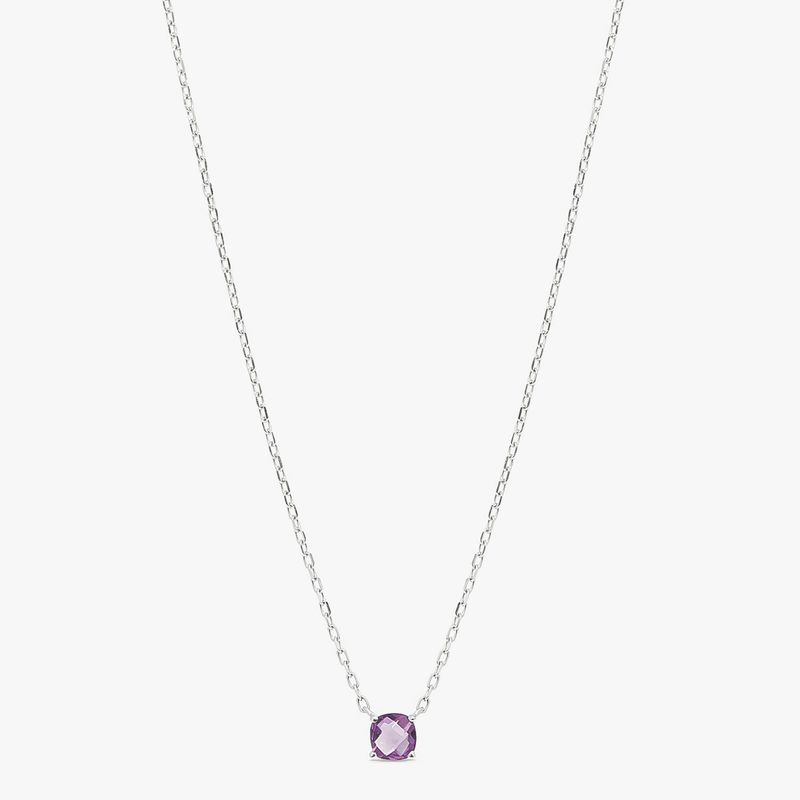 Colar com Ametista em Prata 925
