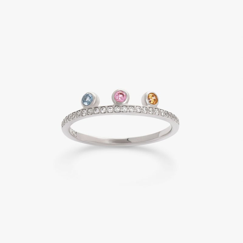 Anel Cravejado em Prata 925