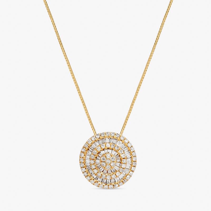 Pingente em Ouro Amarelo com Diamante – MAJESTIC