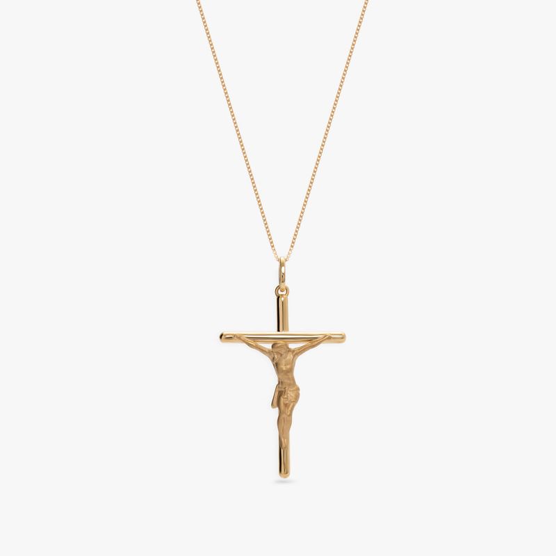 Pingente Crucifixo em Ouro Amarelo 18k