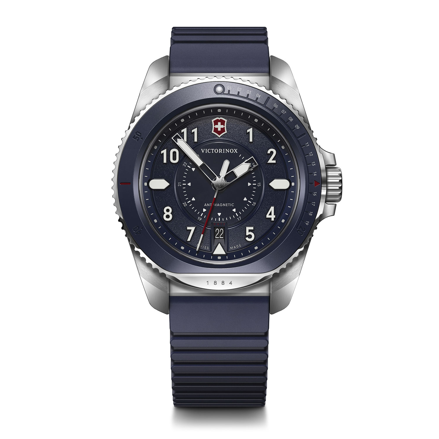 Relógio Victorinox Journey 1884 Masculino em Borracha Azul 241975