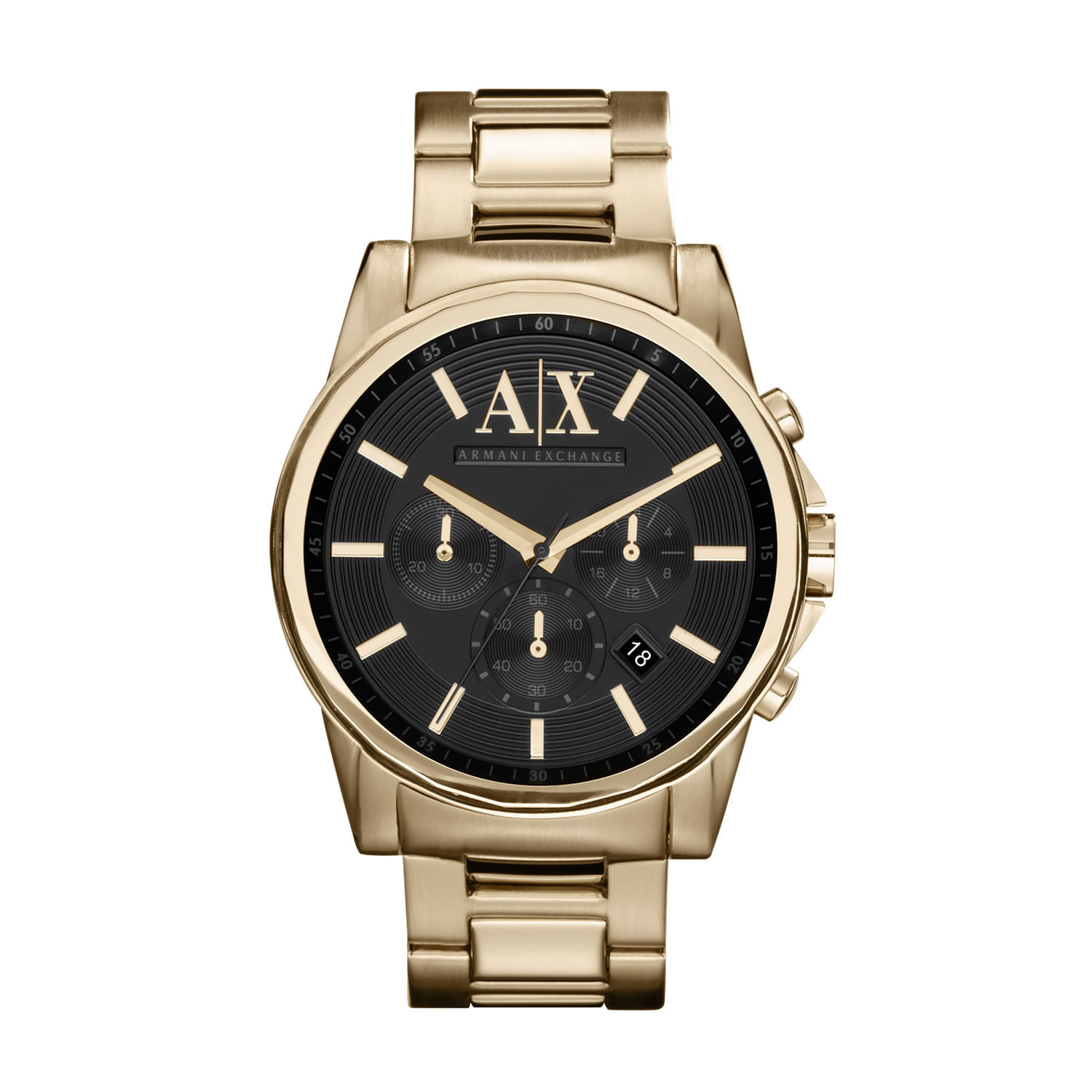 Relógio Armani Exchange Cronógrafo Masculino em Aço Dourado AX2095B1