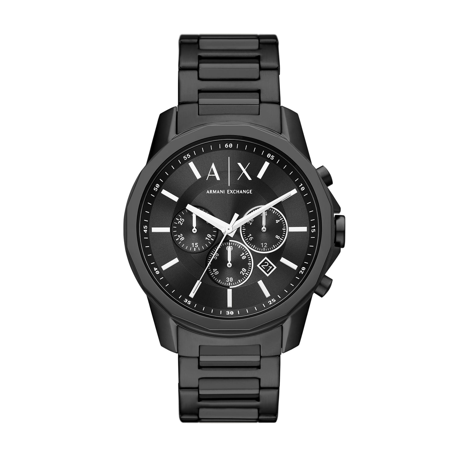 Relógio Armani Exchange Cronógrafo Masculino em Aço Preto AX1722B1