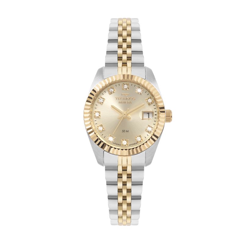 Relógio Technos Feminino em Aço Bicolor
