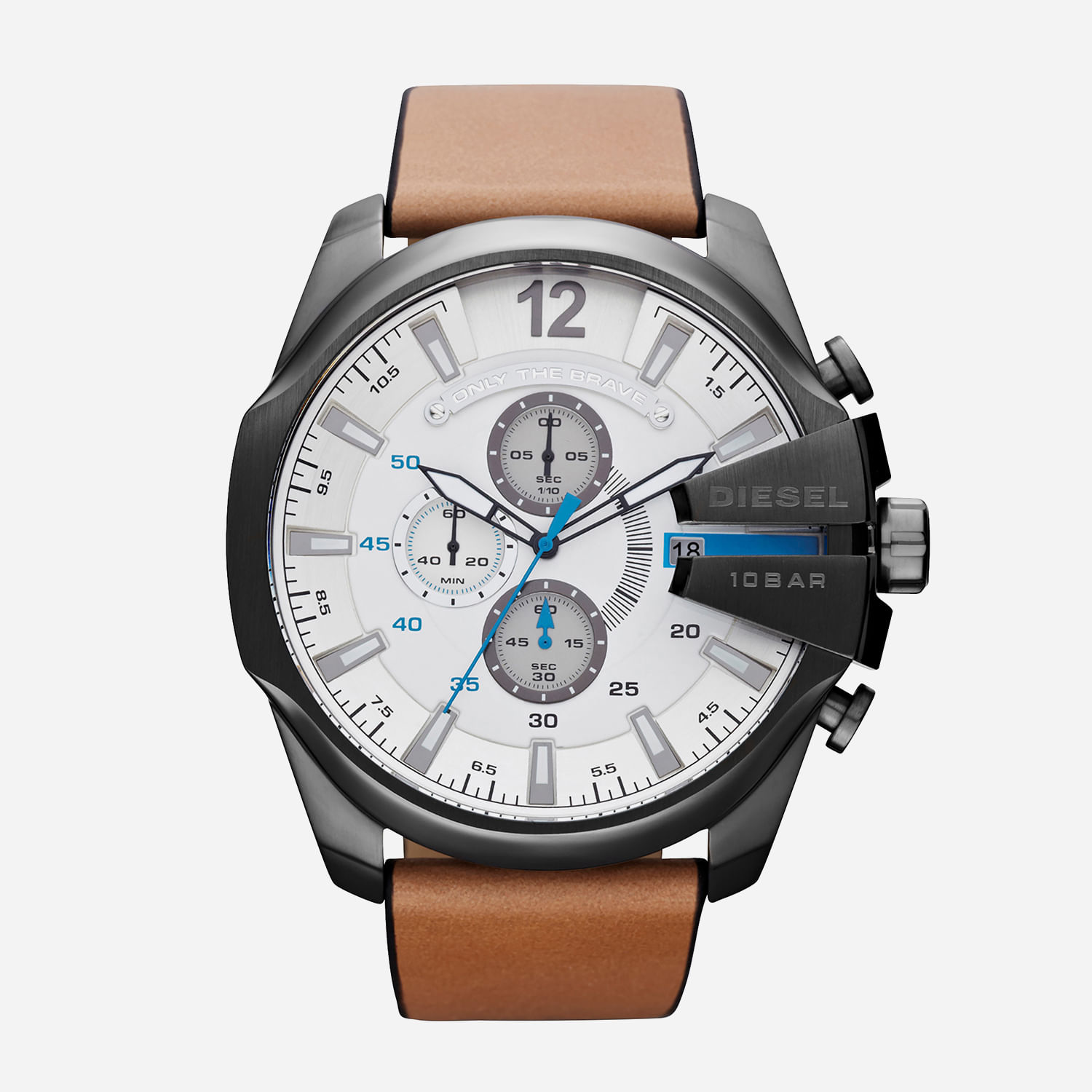Relogio Diesel Masculino em Couro Marrom