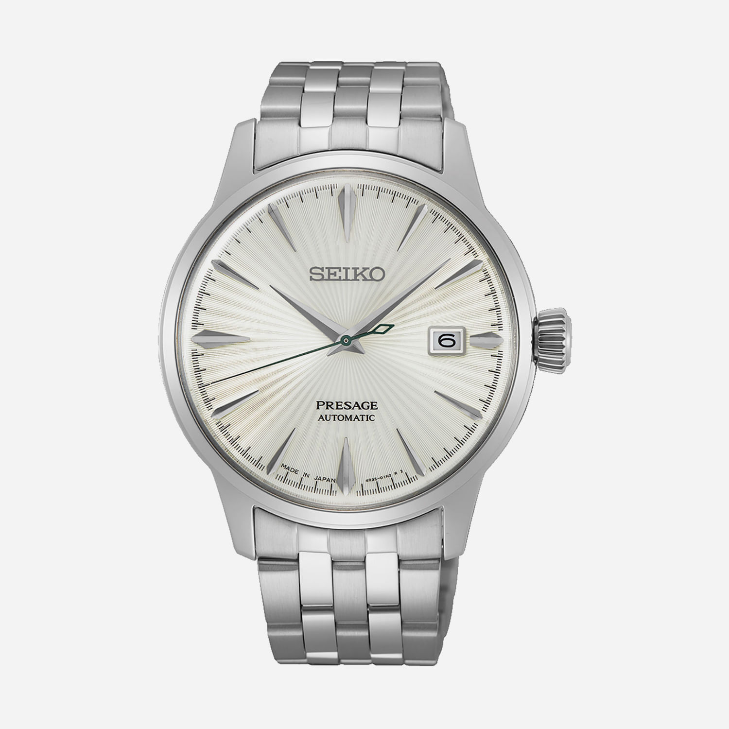 Relógio Seiko Pressage Automático Masculino em Aço Prateado SRPG23
