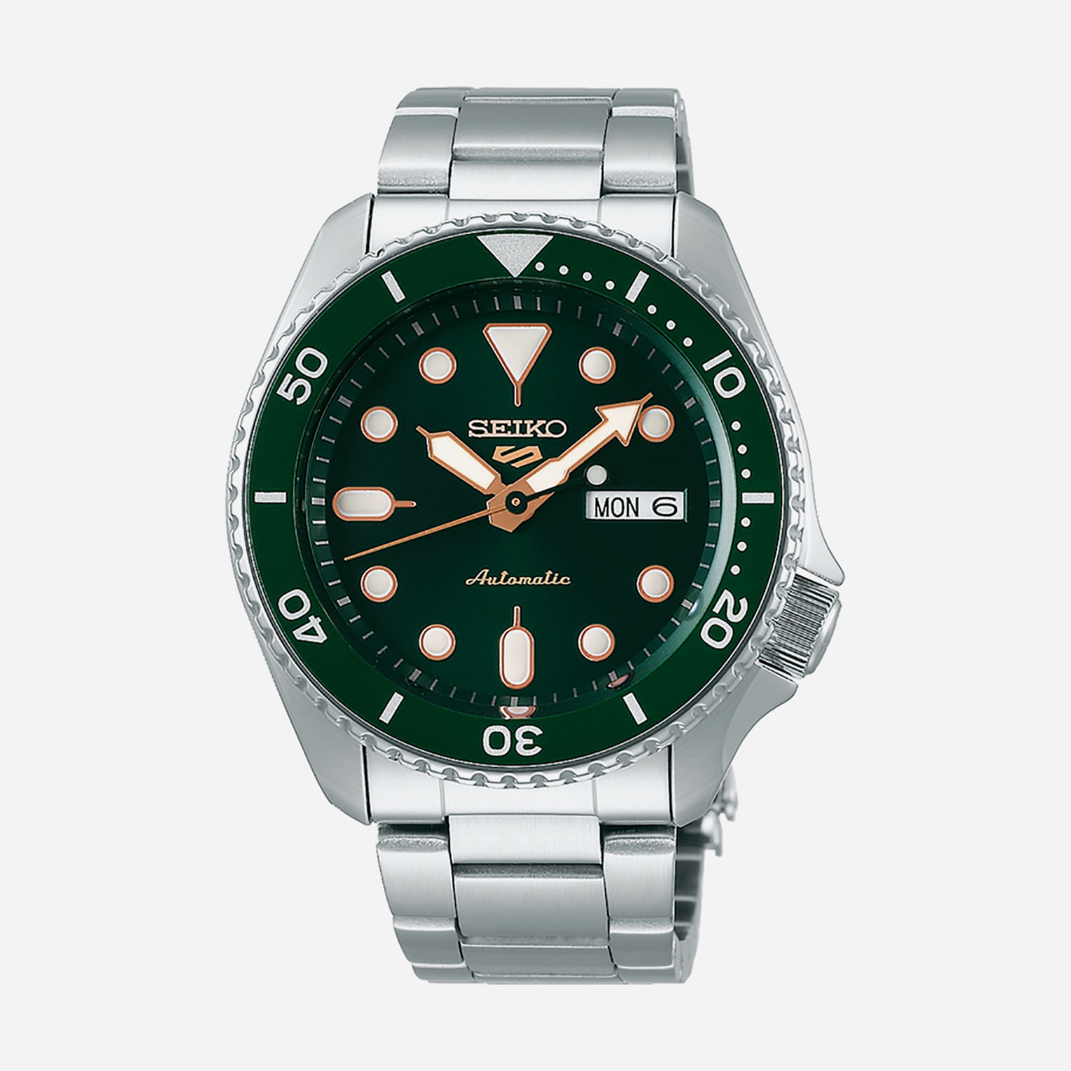 Relógio Seiko New 5 Sports Masculino em Aço Prateado SRPD63B1