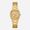 Relógio Guess Feminino em Aço Dourado com Cristais e Flores GW0544L1