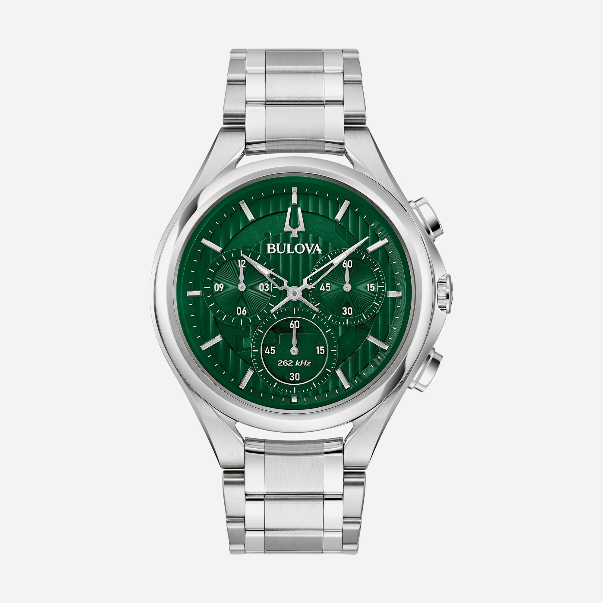 Relógio Bulova Curv Masculino em Aço Prateado 96A297N
