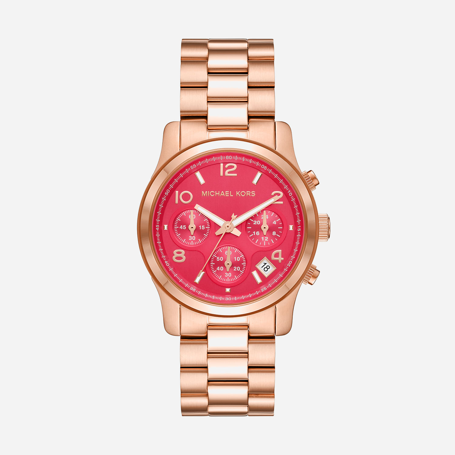 Relógio Michael Kors Feminino Cronógrafo em Aço Rosé MK7352/1JN