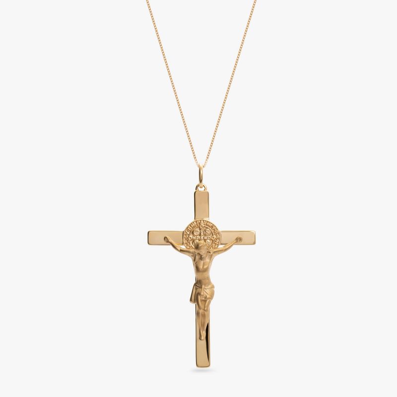 Pingente Crucifixo em Ouro Amarelo 18k