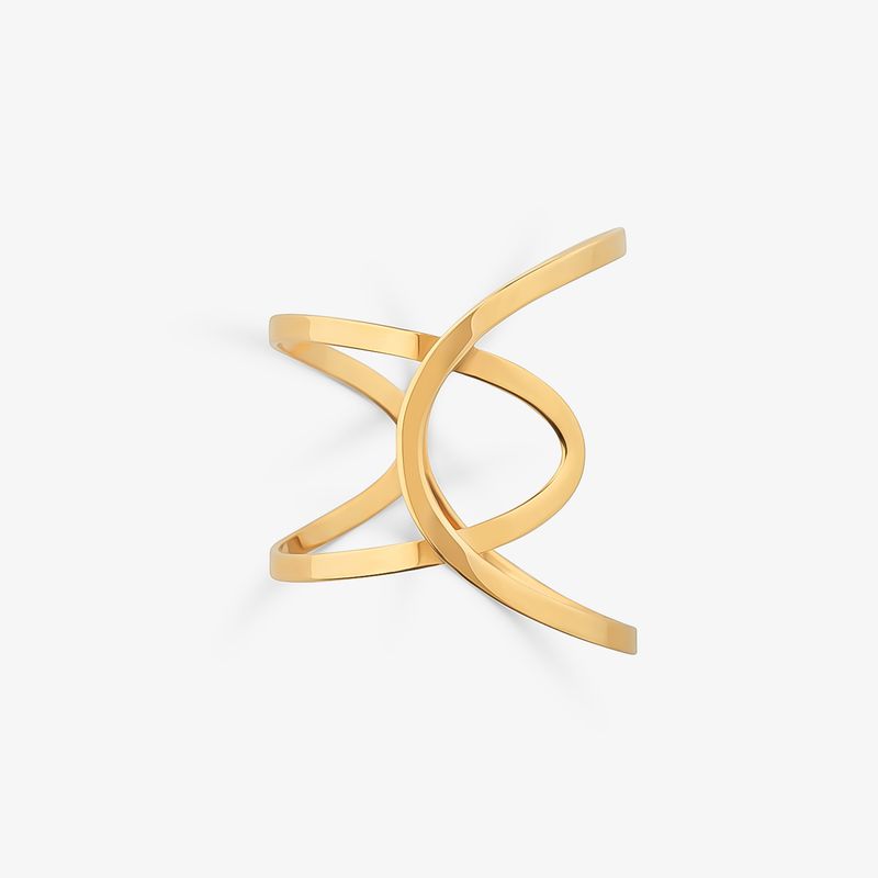 Anel Entrelaçado em Ouro Amarelo 18k