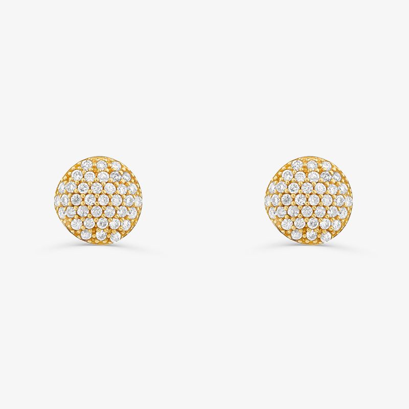 Brinco com Diamantes em Ouro Amarelo 18k
