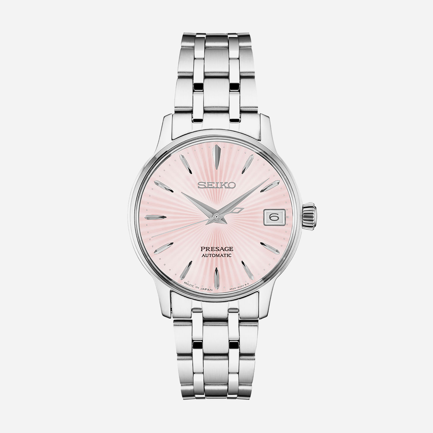 Relógio Seiko Presage Automático Feminino em Aço Prateado SRP839J1
