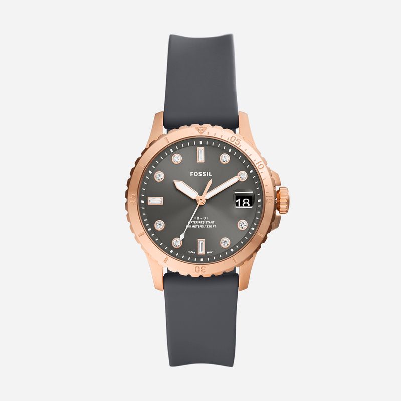 Relógio Fossil Feminino em Silicone Cinza ES5293/2PN