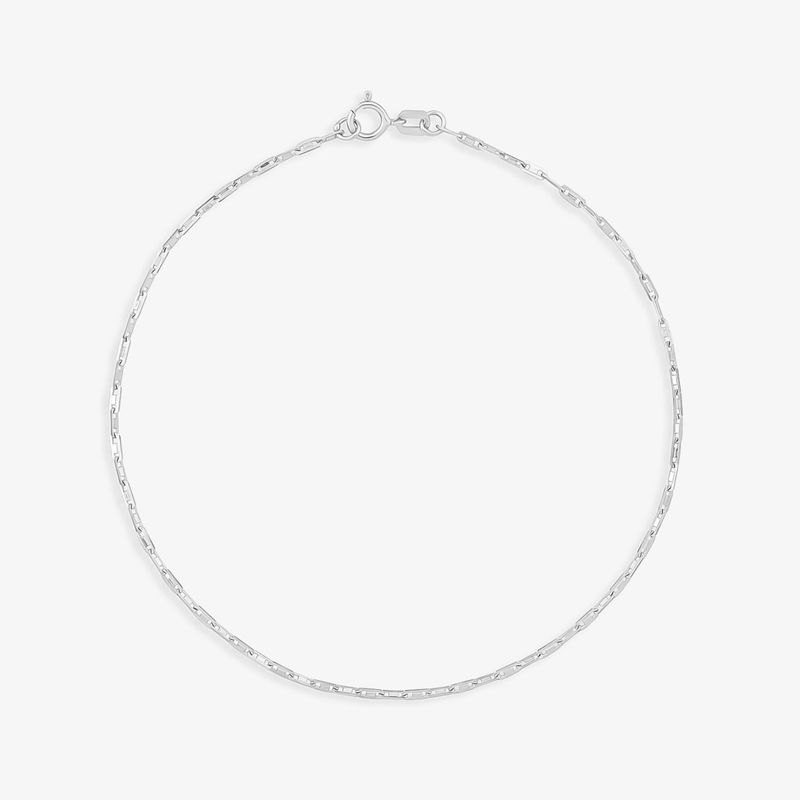 Pulseira Malha Piastrinni em Ouro Branco 18k – 21 cm
