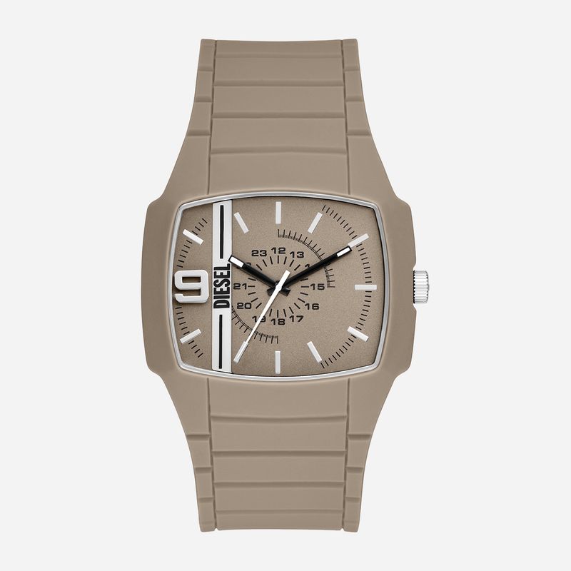 Relógio Diesel Masculino Cliffhanger 2.0 Trojan em Silicone Bege DZ2167B1