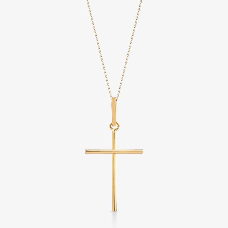 Pingente Cruz em Ouro Amarelo 18k