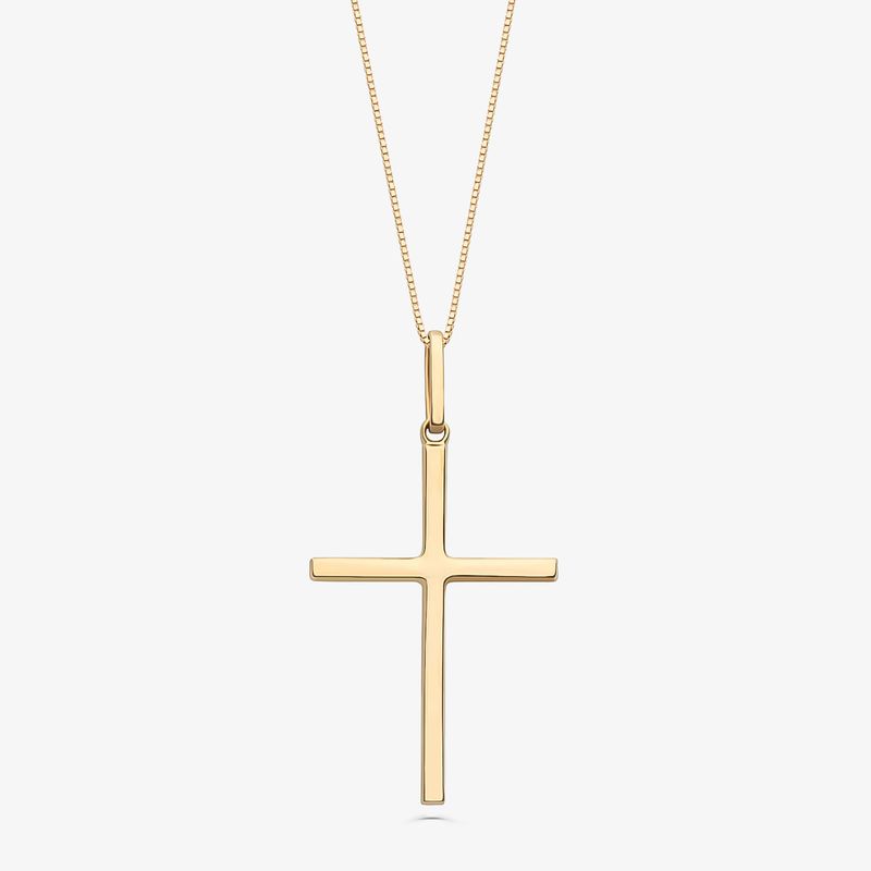 Pingente Cruz em Ouro Amarelo 18k