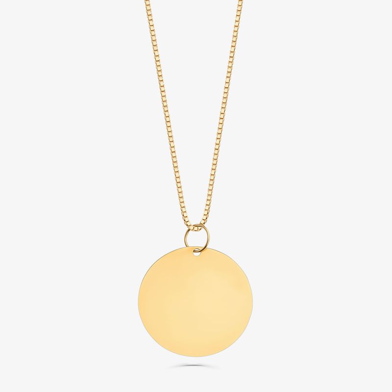 Pingente Personalizável em Ouro Amarelo 18k