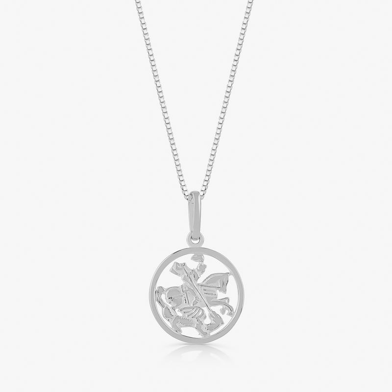 Pingente São Jorge em Prata 925