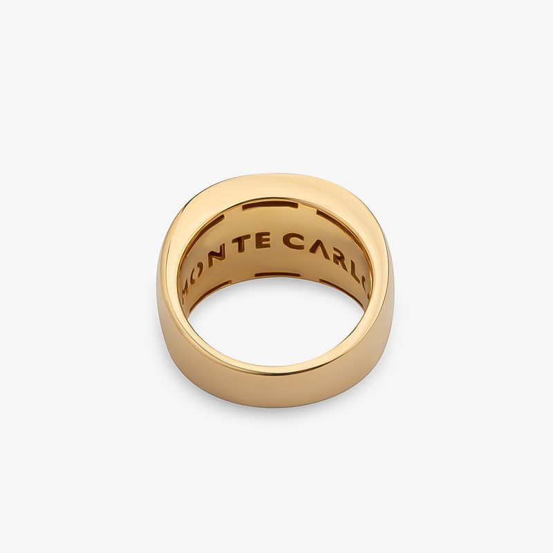 Anel Arredondado Cosmopolitan em Prata 925 com Banho de Ouro Amarelo 18K