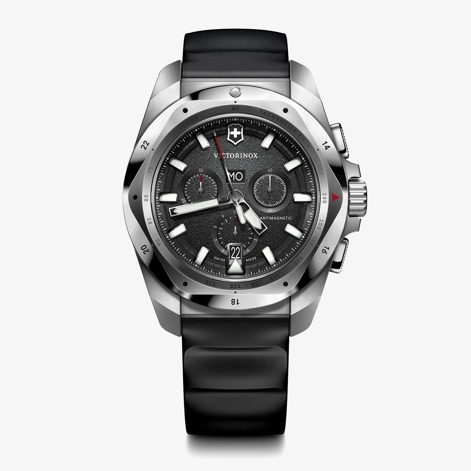 Relógio Victorinox Masculino I.N.O.X. CHRONO em Borracha Preta 241983