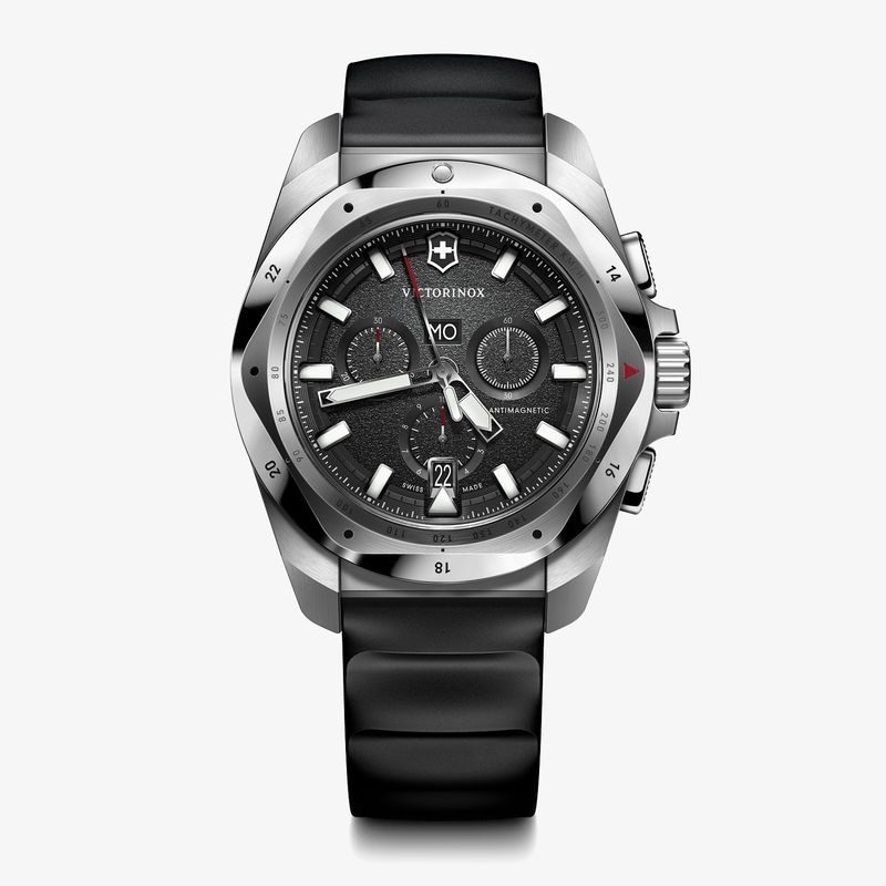 Relógio Victorinox Masculino I.N.O.X. CHRONO em Borracha Preta 241983