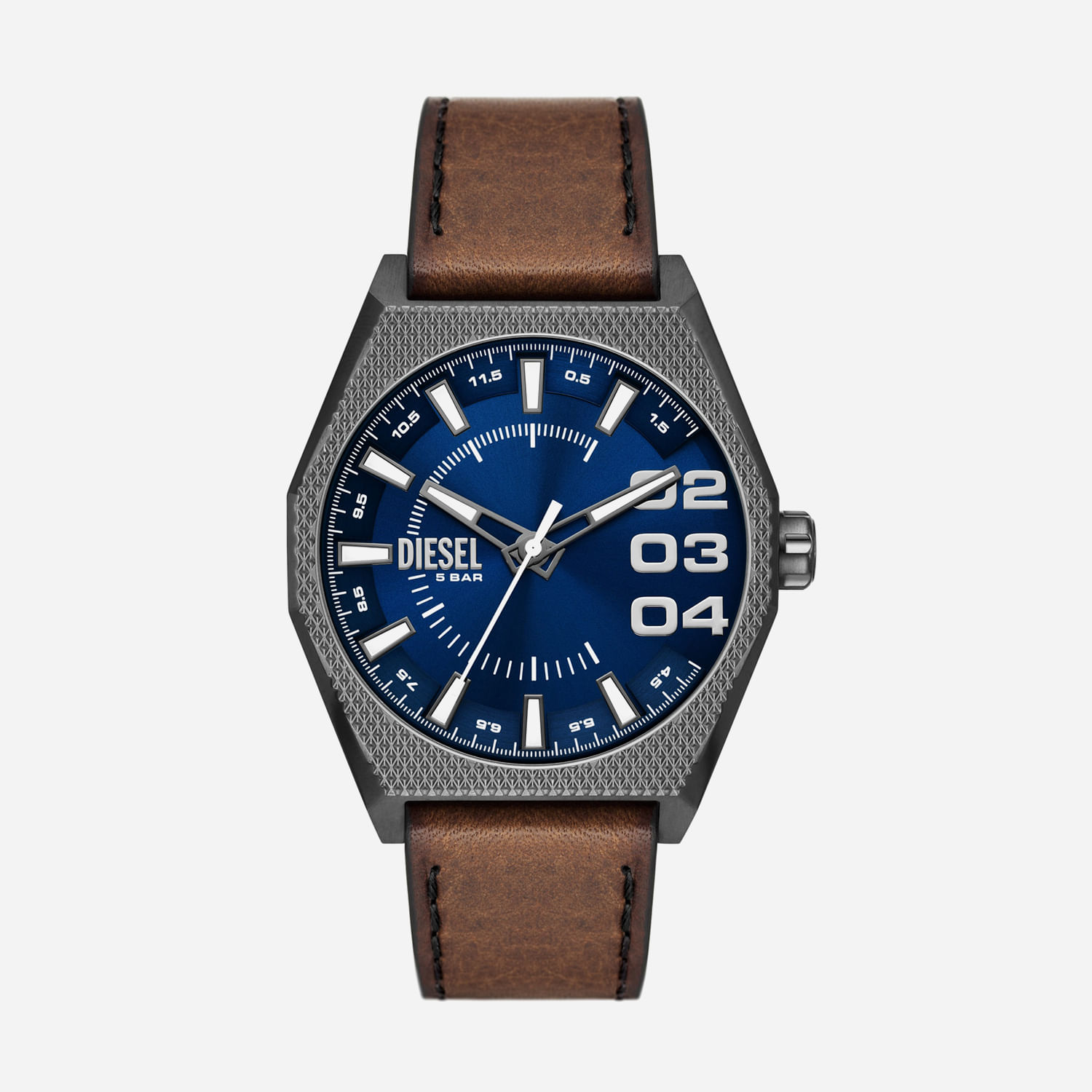 Relógio Diesel Scraper Masculino com Pulseira de Couro DZ2189B1