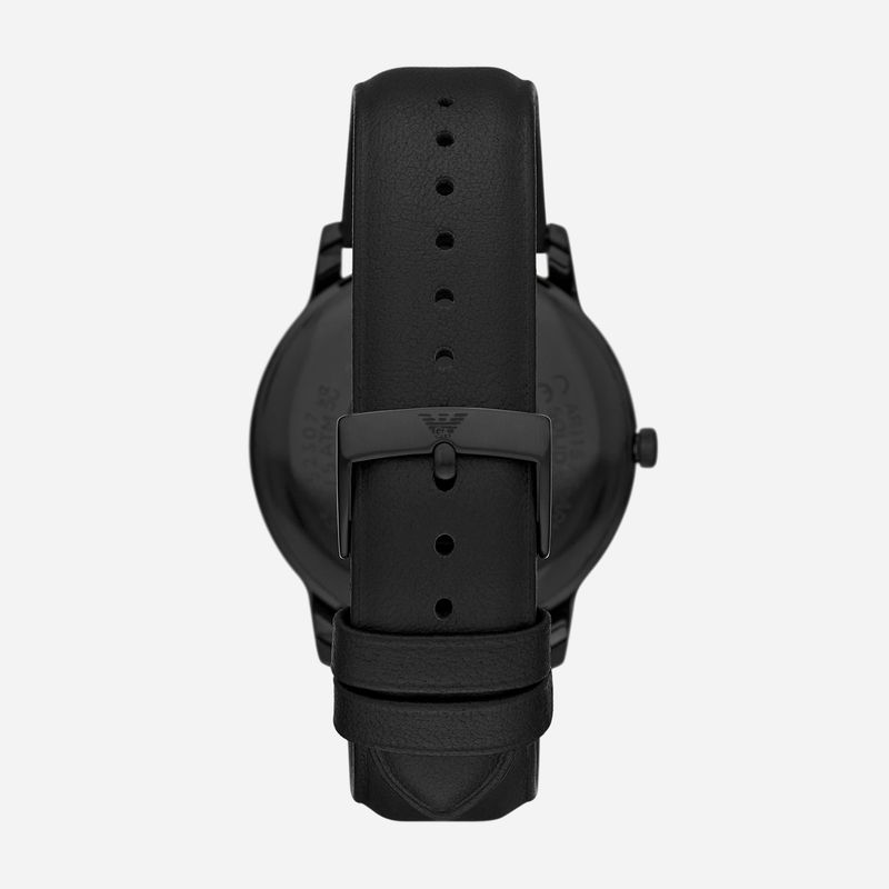 Relógio Emporio Armani com Pulseira de Couro Preto AR11573B1