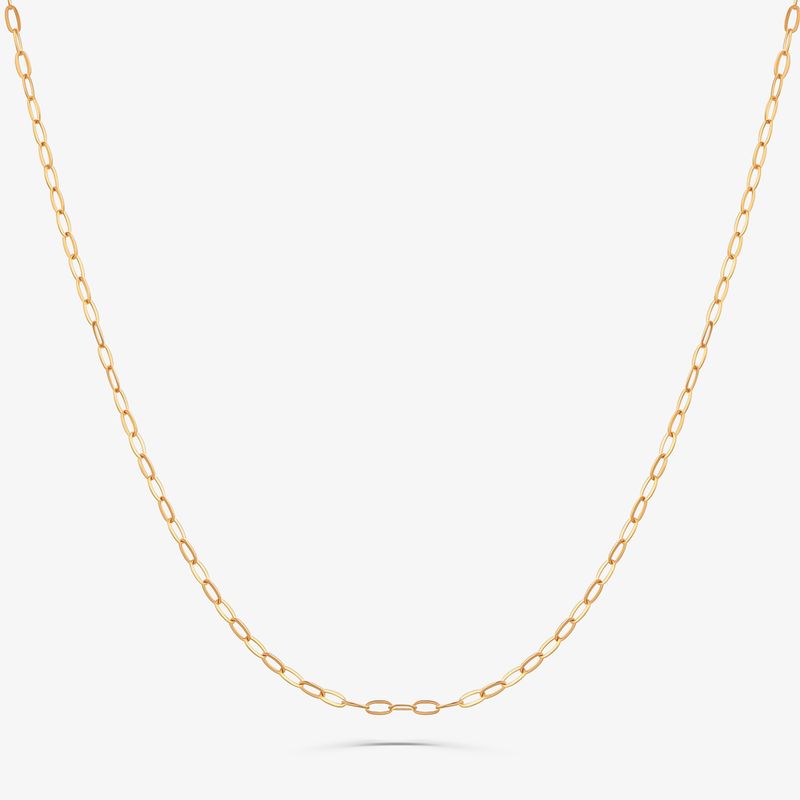 Corrente Malha Zeta em Ouro Amarelo 18k - 40 cm