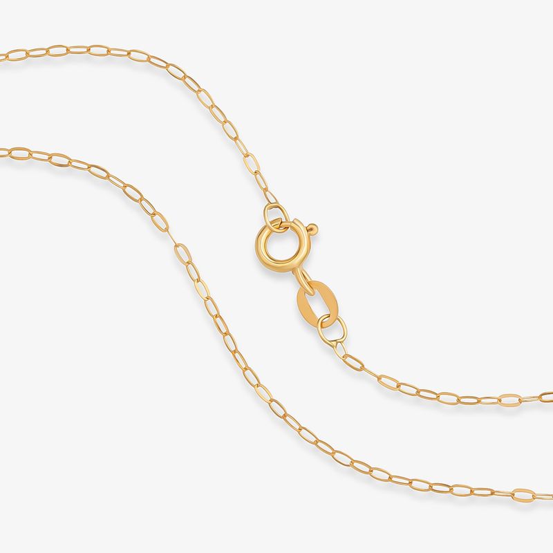 Corrente Malha Zeta em Ouro Amarelo 18k - 40 cm