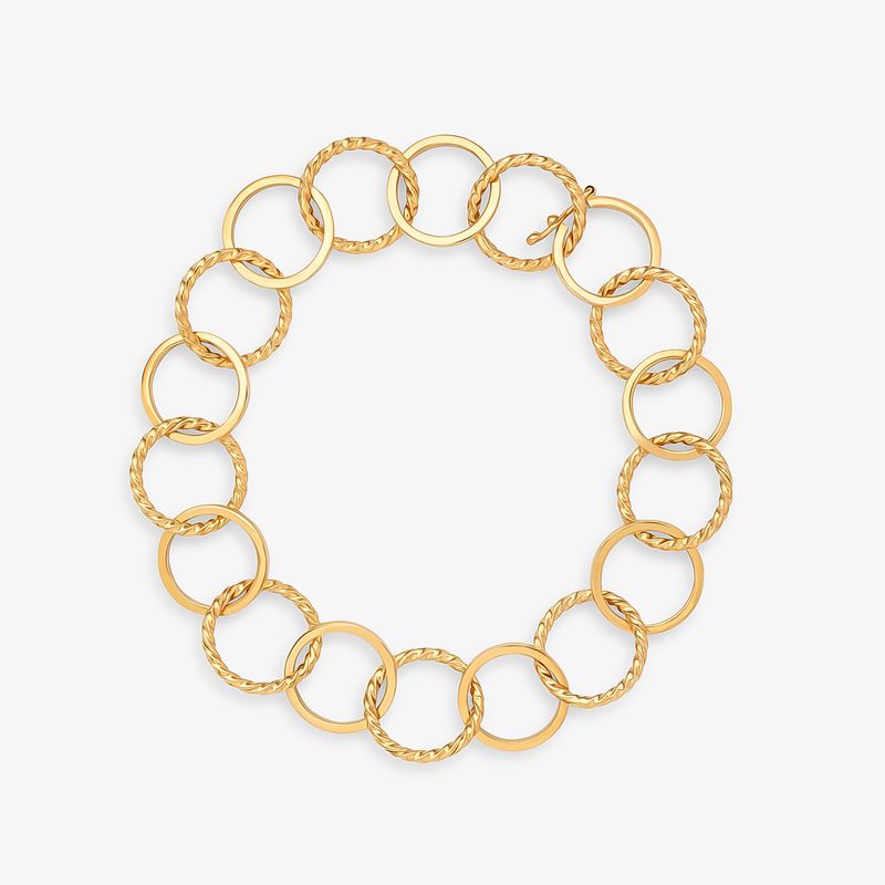 Pulseira Elos em Ouro Amarelo 18k