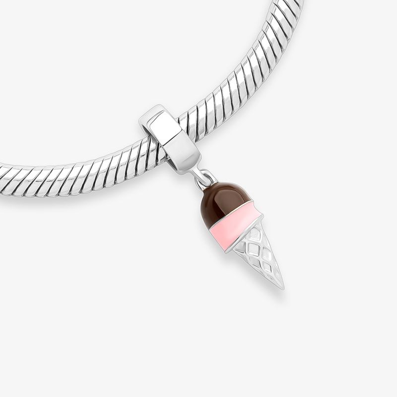 Charm Sorvete em Prata 925