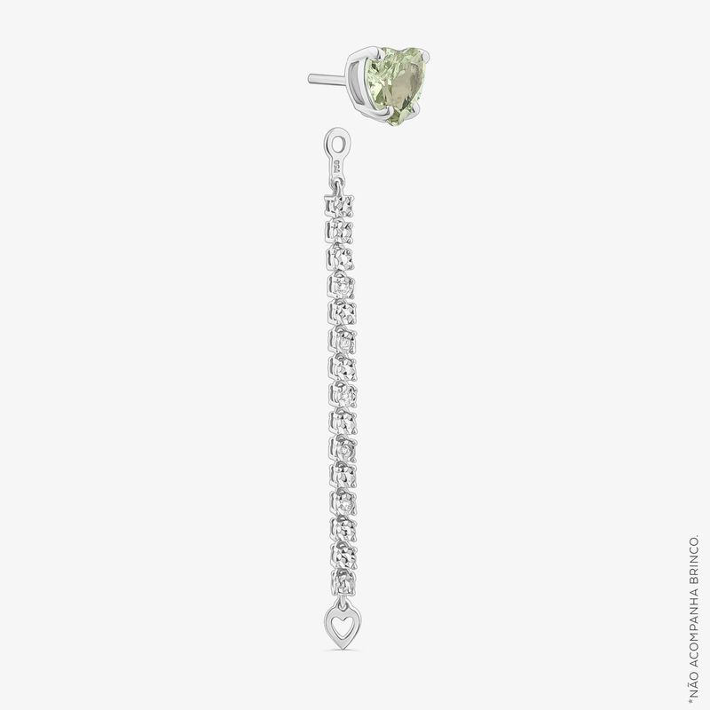 Extensor de Brinco Brilhar em Ouro Branco 18k com Diamantes