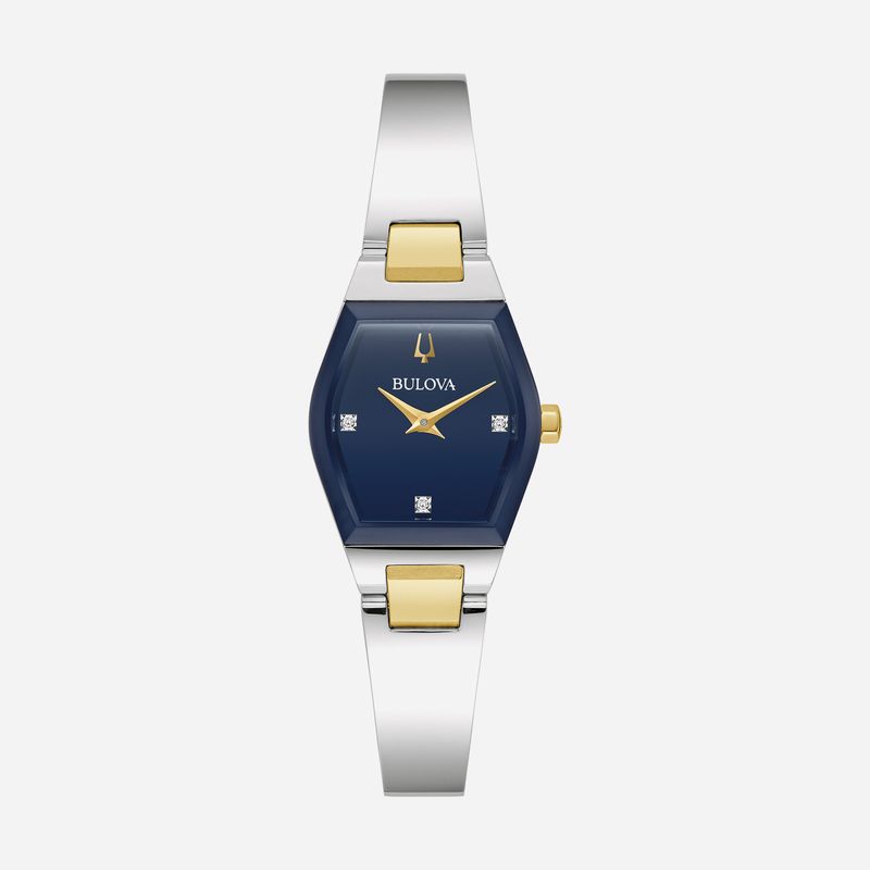 Relógio Bulova Feminino em Aço Bicolor com Diamantes